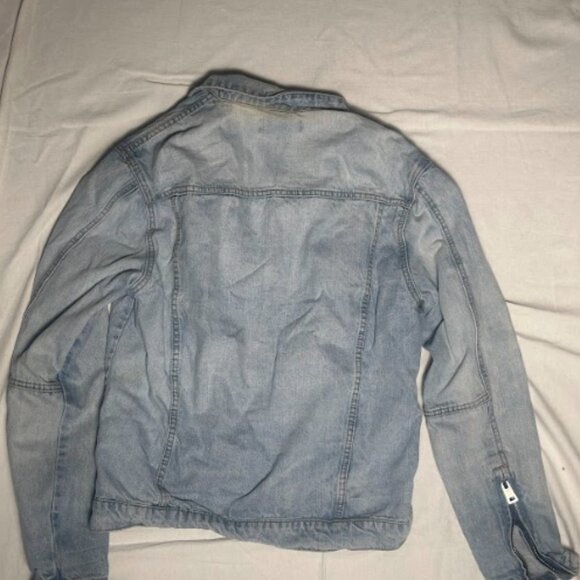 Forever21 Jean Denim Jacket Men Medium - Picture 3 of 7